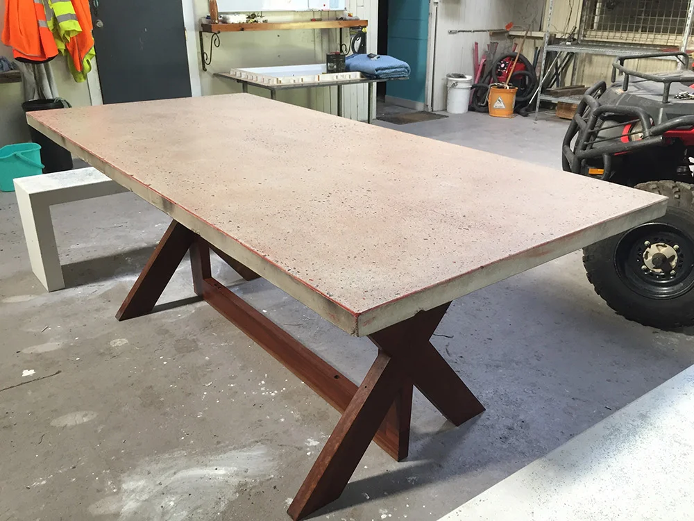 concrete table dining cairns