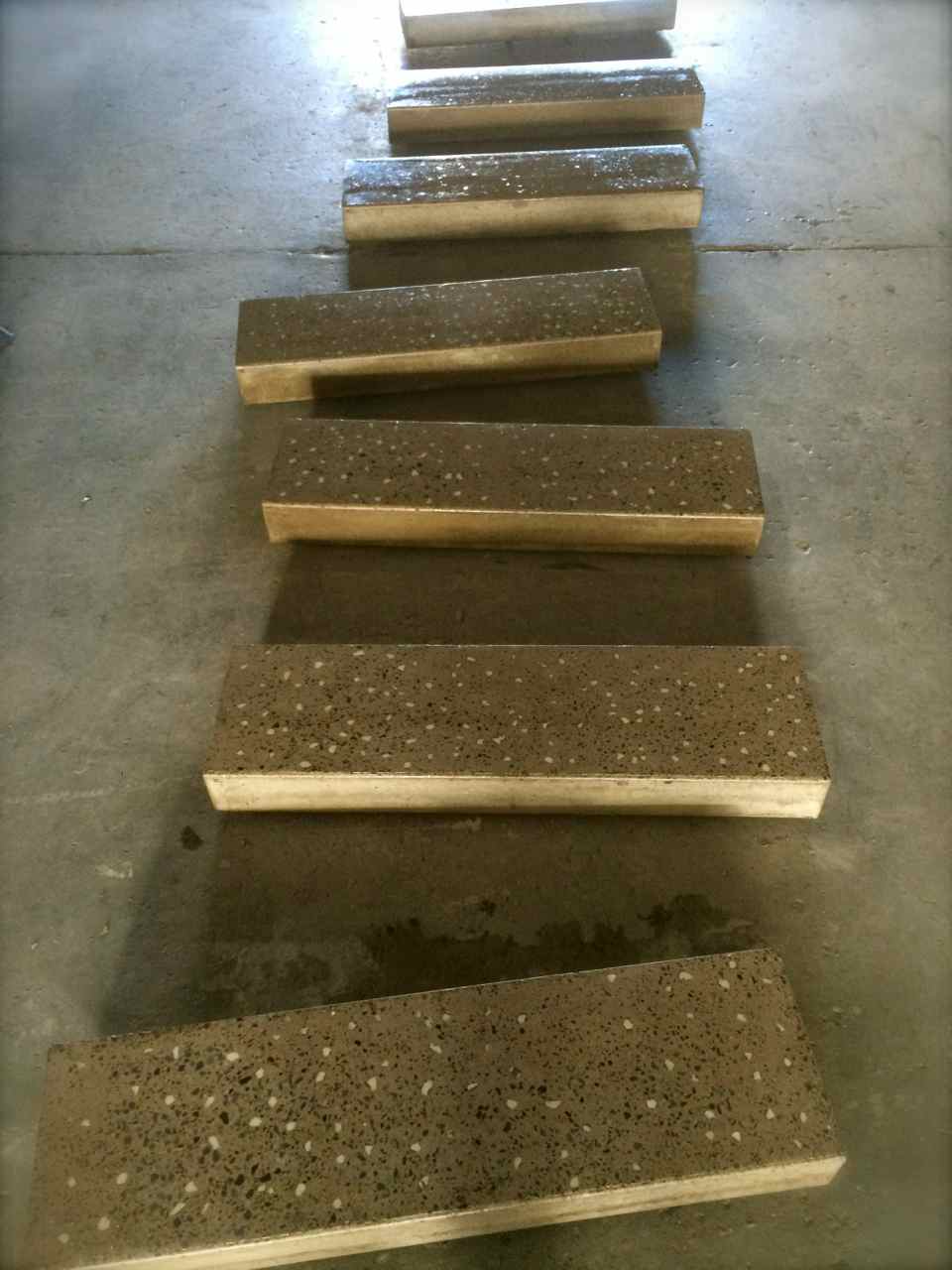 concrete stair treads floating