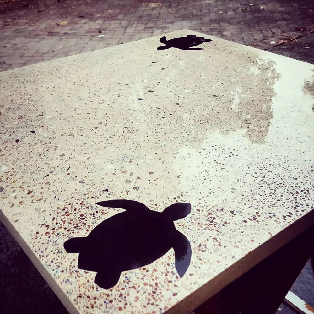 concrete table outdoor cairns