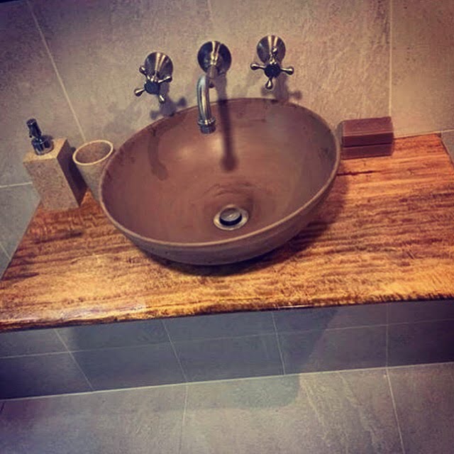 concrete hand basin, wash basin, bathroom basin, vanity bowl